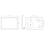 SAPHO - NYX zrcadlo s LED osvětlením 50x70cm NY050