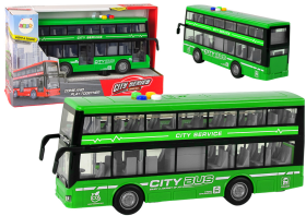 Mamido Dvoupatrový autobus se světly a zvuky 1:16 zelený