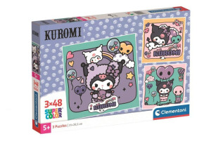 Puzzle Kuromi 3x48 dílků