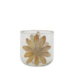 Chic Antique Skleněný svícen Dried Flower, přírodní barva, sklo