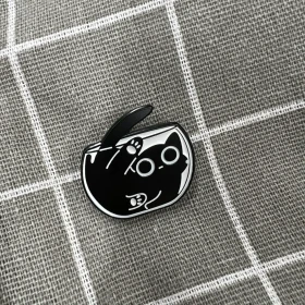 Pinarna.cz Černá kočička v kulatém akváriu