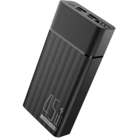 YENKEE YPB 2145 černá / Power Banka / 20000 mAh / 45W / 2x USB-C / 2x USB-A / QC 2.0 + QC 3.0 (8590669368112)