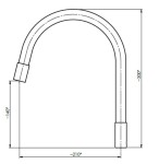 Rubineta - Náhradní výtokové ramínko pro FLEXY-33 - Barva - Bílá OLBAFL33WTVR