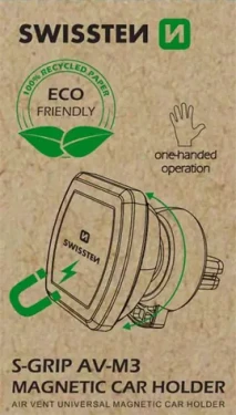 SWISSTEN S-GRIP AV-M3 (ECO BALENÍ) / Magnetický držák do auta (65010307ECO)