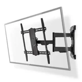Nedis Nástěnný TV držák Full Motion / 43 - 100 " / Maximální podporovaná hmotnost obrazovky: 70 kg / Naklápěcí / Otočné (TVWM6570BK)