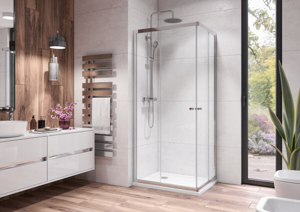 Aquatek HOLIDAY R4 Chrom Sprchová zástěna obdélníková 90x70cm A152678