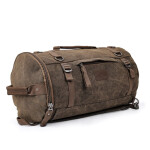 Vintage tailbag na motocykl Denver, 35L, hnědý, textilní