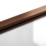 REA - Skládací vanová zástěna AGAT-2 100 Brush Copper REA-W5698