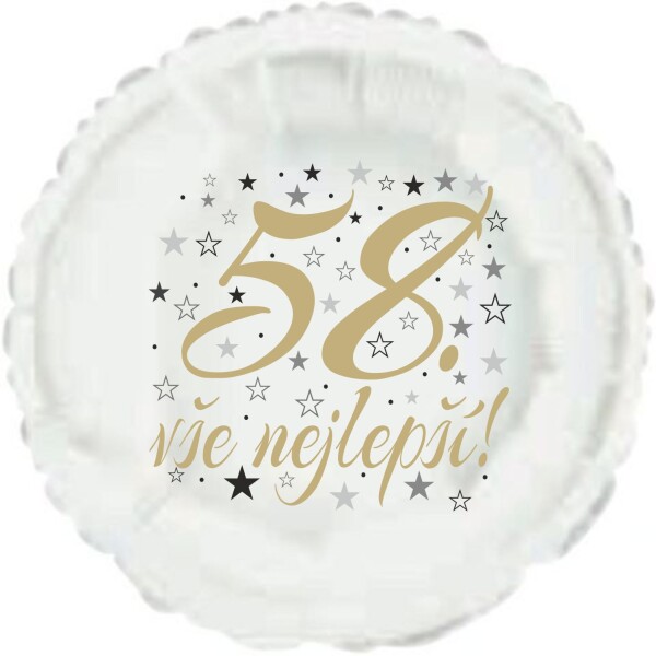 58. narozeniny balónek kruh Balonky.cz 58. narozeniny balónek kruh Balonky.cz