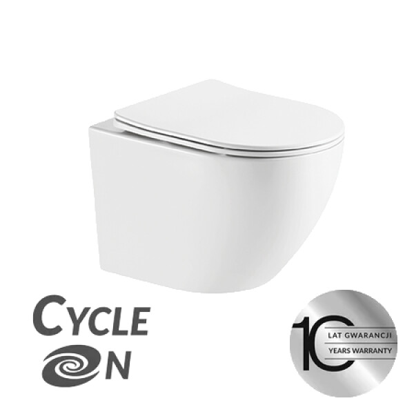 Laveo - Desna CycleOn 2.0 - WC mísa bez okraje včetně sedátka VMD_610S