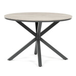 Zahradní stůl 110x110cm, hliník, polywood, šedá, AZT-S1430 GREY