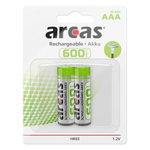 Arcas NI-MH Akku AAA 600mA (HR03) 2ks / Nabíjecí baterie (17706203)