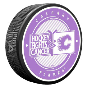 Mustang Puk Calgary Flames NHL Hockey Fights Cancer