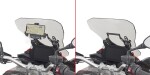 Fb5619 držák navigace do kapotáže pro Piaggio Mp3 Hpe 400-400 Sport - 530 Exclusive (22-25)