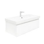 Koupelnová skříňka s baterií a umyvadlem SAT Evolution 1 98x30x44,8 cm bílá mat SATEVO100WMU1B SATEVO100WMU1B