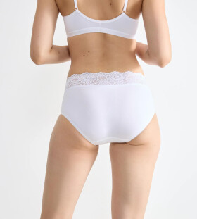 Dámské kalhotky Romance Midi bílé - Sloggi Barva: WHITE, Velikost: 50