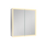 Zrcadlová skříňka s osvětlením SAT 65x70 cm kov hliník SATZGALED6570AL SATZGALED6570AL