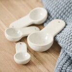 Ib Laursen Porcelánové odměrky White – set 4 ks, bílá barva, porcelán