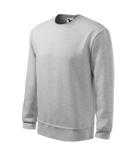 Essential mikina pánská/dětská světle šedý melír XL