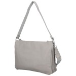 Stylová dámská koženková crossbody kabelka Cindra, šedá