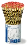 Staedtler Noris Ti / Grafitová tužka s gumou / HB / šestihranná / 72 ks (122 KP72)