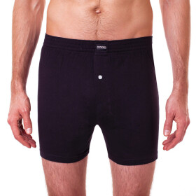 Volné pánské bavlněné boxerky COTTON BOXER - BELLINDA - černá 3XL
