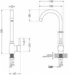 MEXEN - Telma dřezová baterie bílá 670200-20