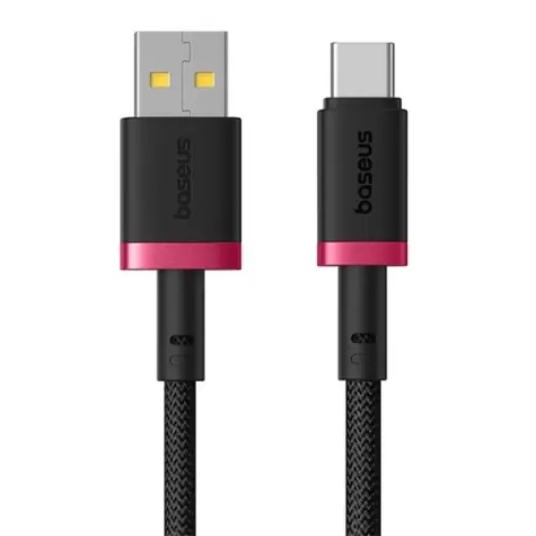 Baseus Dura (P10377802U01-01) Rychlonabíjecí kabel USB-A/USB-C 60W 1m červeno-černá (P10377802U01-01)
