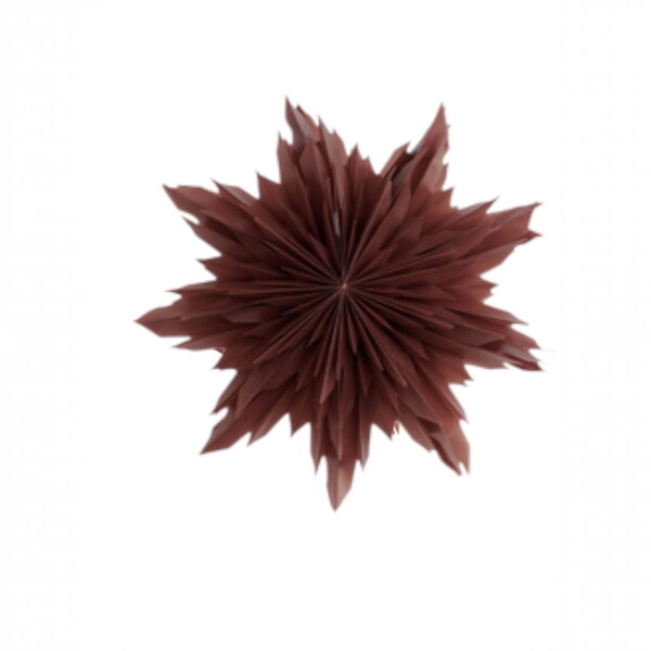 Watt & Veke Závěsná svítící hvězda Oslo Red Ochre 44 cm, červená barva, papír