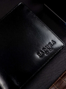 Pánská kožená peněženka one size černá