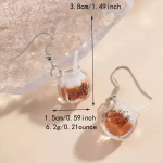 Ptakoviny.cz Náušnice káva