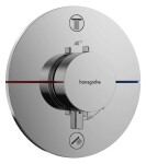 HANSGROHE - ShowerSelect Comfort Termostatická baterie pod omítku, pro 2 spotřebiče, chrom 15556000