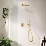 GROHE - Essence Baterie pod omítku pro 2 spotřebiče, kartáčovaný Cool Sunrise 24058GN1