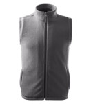 Next fleece vesta unisex ocelově šedá L