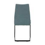 Jídelní židle, zelená, hladká látka, DCL-438 GRN2