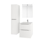Mereo Mailo, koupelnová skříňka s keramickým umyvadlem 61 cm, bílá, chrom madlo CN510