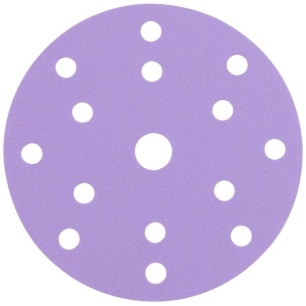 Brusný výsek na suchý zip, 150mm, P400, 14 otvorů, bal. 5ks, WORCRAFT