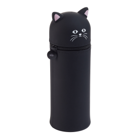 Miquelrius B2F - penál se zipem Little Pets, kočka, černý