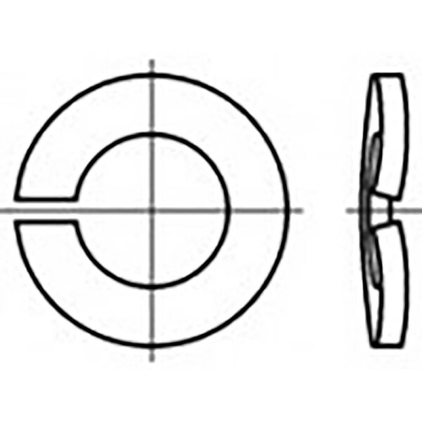 TOOLCRAFT TO-6854418 pérová podložka vnitřní Ø: 16 mm DIN 128 Ušlechtilá ocel V2A A2 50 ks