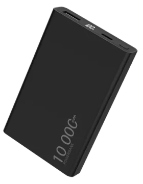 WG Powerbanka 10000 mAh černá / Powerbanka / USB-C PD 20W / USB-A QC 22,5W (12898)