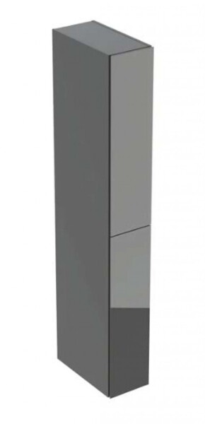 GEBERIT - Vysoká skříňka 180x24x48 cm, 2 zásuvky, sklo/lávová 503.011.JK.2