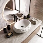 REA - Umyvadlo na desku Mika Cloudy REA-U3584