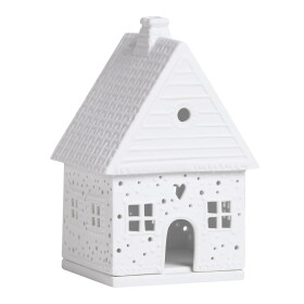 Räder Porcelánový svícen Gingerbread House, bílá barva, porcelán