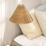 Ib Laursen Závěsná lampa Bamboo Braided 30 cm, přírodní barva, plast