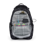 Bagmaster - Studentský set BAG 24 B ČERNO-ŠEDÝ (batoh+pouzdro) + gumovací pero Pilot Frixion