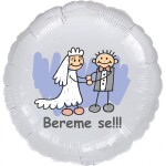 Bereme se!!! balónek fóliový stříbrný balonky.cz Bereme se!!! balónek fóliový stříbrný balonky.cz