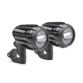 S322 Led přídavné světlomety Givi (2 ks) k montáži na padací rámy, homologované, hliníkové, černé