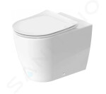 DURAVIT - Soleil by Starck Závěsné WC se sedátkem SoftClose, Rimless, HygieneFlush, HygieneGlaze, bílá 45860920A1