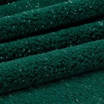 Luxusní flanelová deka s elegantní stříbrnou nití - zelená Šírka: 150 cm | Dĺžka: 200 cm