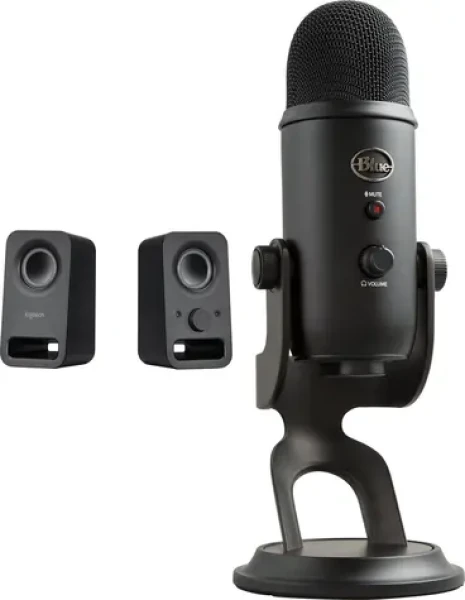 Logitech Z150 + Yeti USB Blackout / Sada / Reproduktory + USB mikrofon